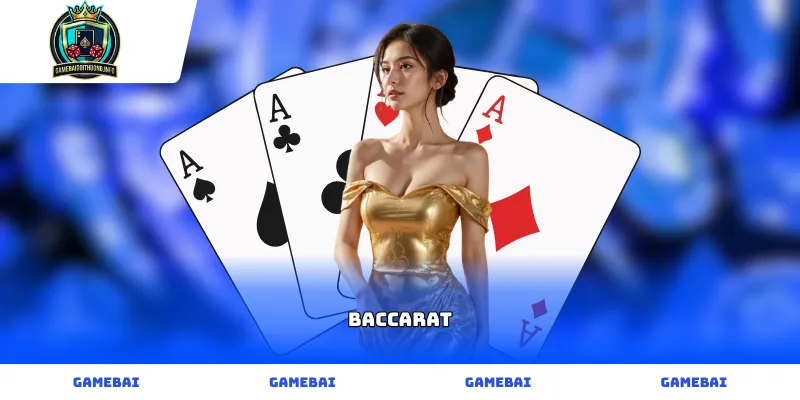 Bàn cược Baccarat với hai cửa Banker và Player